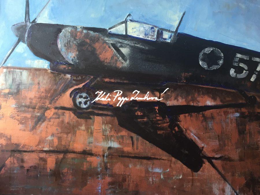 Spitfire 57, 2017, plátno, olej, 80x90, v ráme Spitfire 57, 2017, plátno, olej, 80x90, v ráme