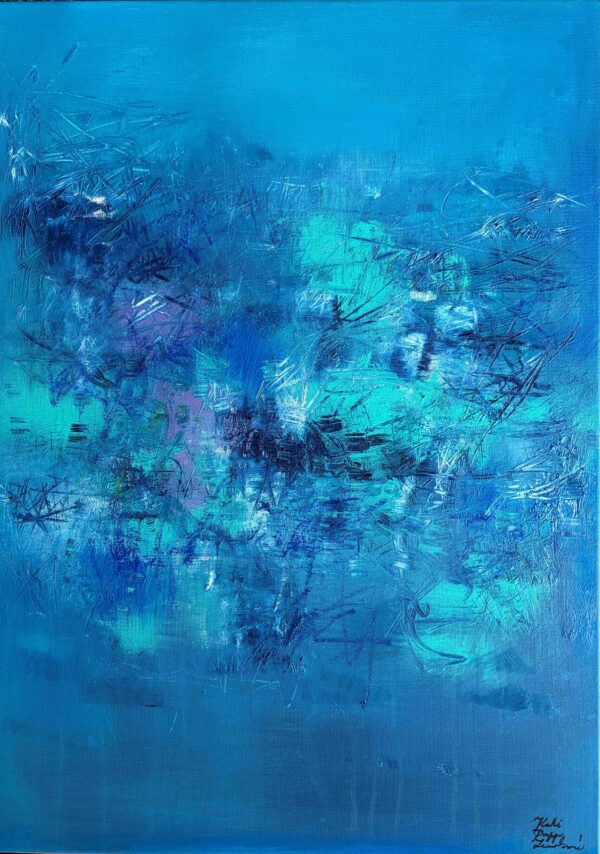 Jemnosť v modrej, 70x50, 2026 NIE JE K DISPOZÍCII