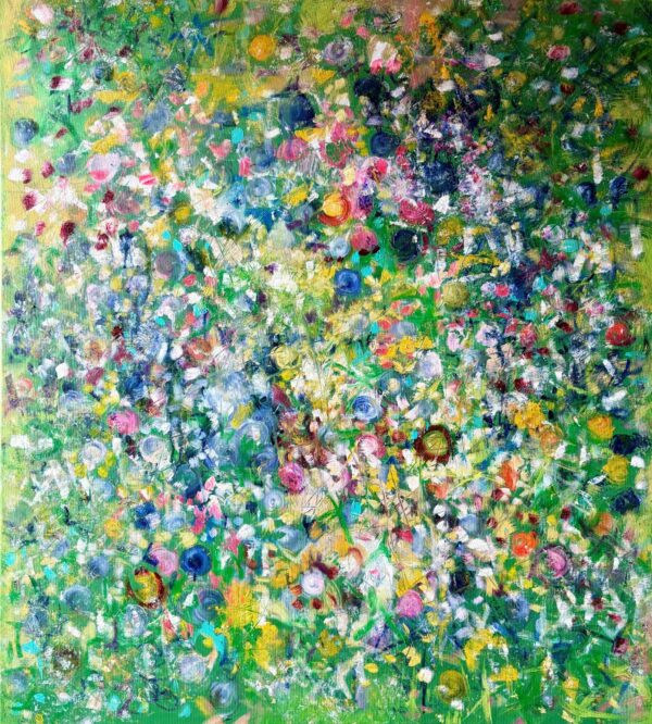 Lupene všade navôkol, 100x90, 2026